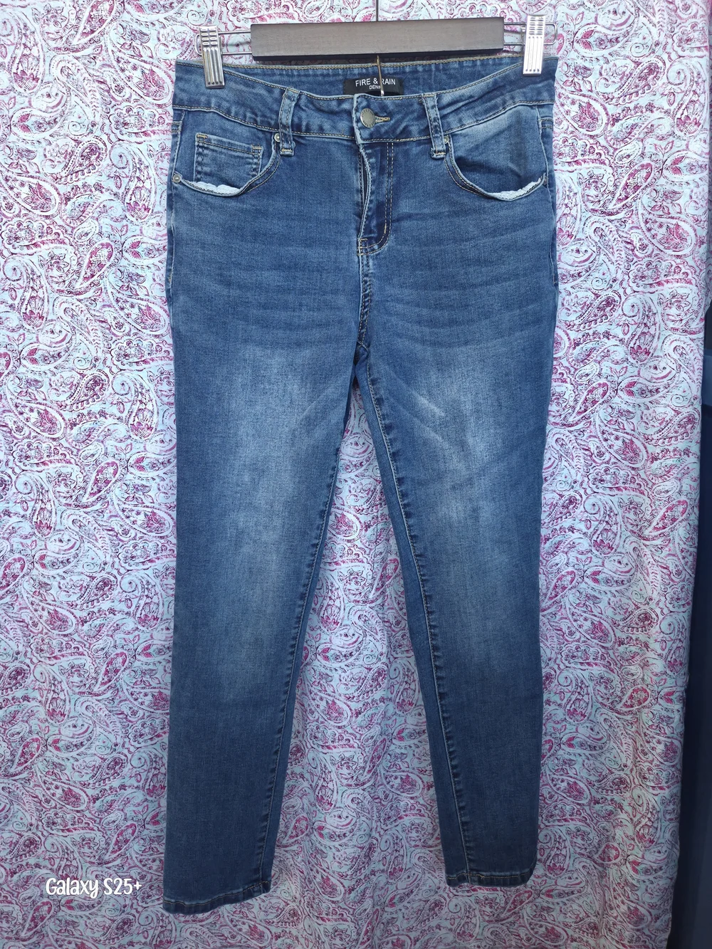 Kids Blue Denim Jeans- Fire & Rain Size 9